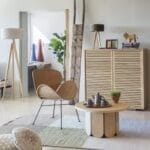 TRIPOD II floor lamp base H148cm, natural wood - Image 6