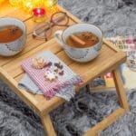 TIFFANY δρύινος δίσκος πρωινού 45εκ  φυσικό - Image 2