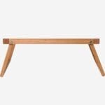 TIFFANY δρύινος δίσκος πρωινού 45εκ  φυσικό - Image 3