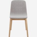 My mia Καρέκλα από ξύλο και ύφασμα - Γκρι - Σχέδιο Noé Duchaufour-Lawrance