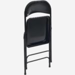 MACADAM πτυσσόμενη μεταλλική καρέκλα μαύρο χρώμα - Image 3