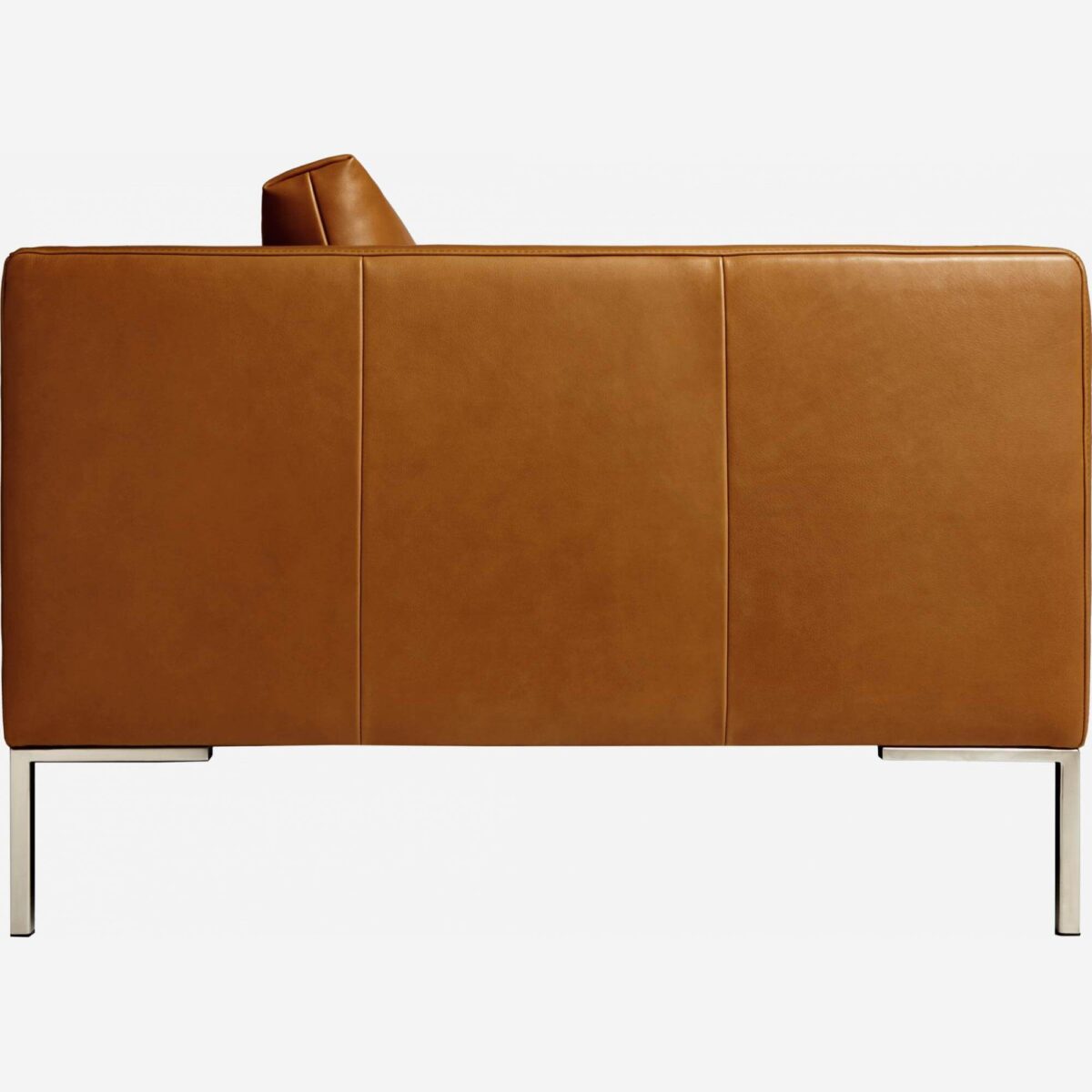 MONTINO three-seater marron leather sofa - Image 6