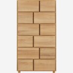 HANITA chest of drawers oak height 146cm