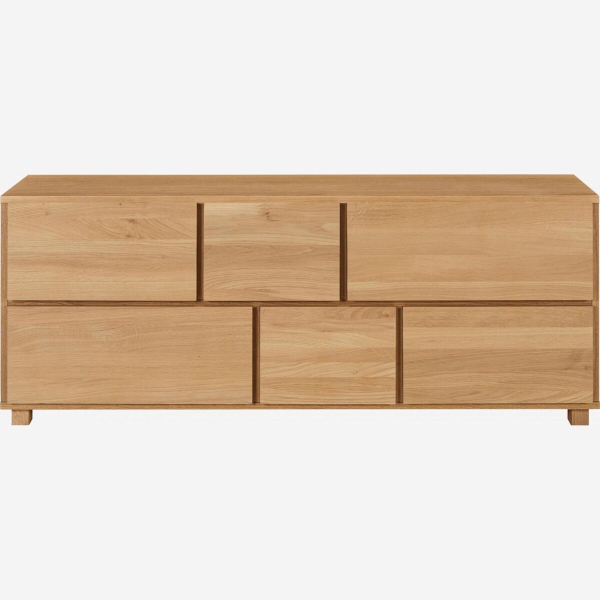 HANITA συρταριέρα με 6 συρτάρια από δρυς - Φυσικό - Image 12