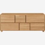 HANITA συρταριέρα με 6 συρτάρια από δρυς - Φυσικό - Image 12