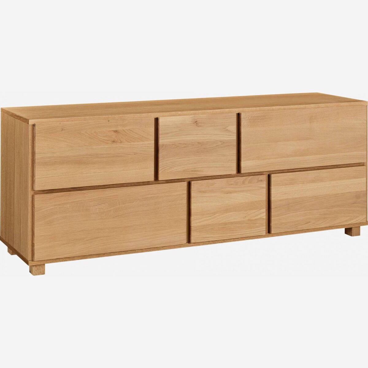 HANITA συρταριέρα με 6 συρτάρια από δρυς - Φυσικό - Image 10