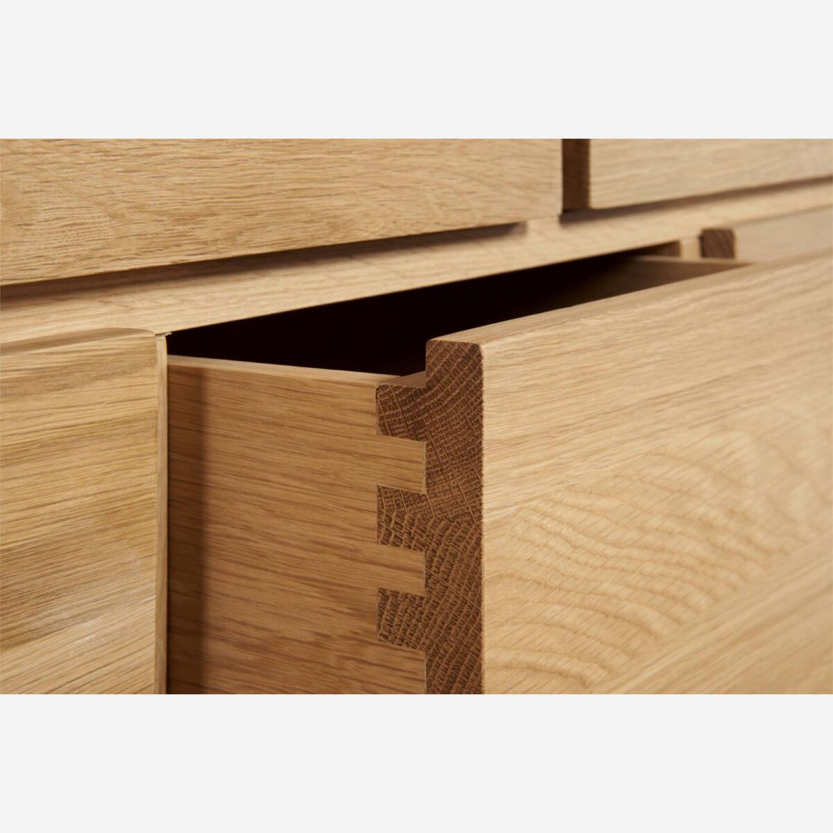 HANITA συρταριέρα με 6 συρτάρια από δρυς - Φυσικό - Image 7