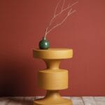 FORMS METALLIC SIDE TABLE MUSTARD