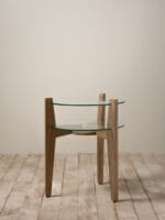 SIDE TABLE WITH TWO GLASS SHELVES - Image 3