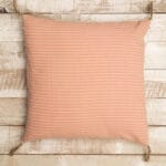 Light pink cushion with jute