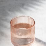 Large ribbed tumbler Peaches