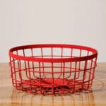 BASKET METALLIC BASKET RED