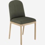 Bet fabric chair with wooden base - Image 4