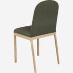 Bet fabric chair with wooden base - Image 3