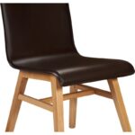 PLY III Leather chair with oak legs - Image 5