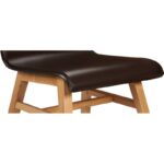 PLY III Leather chair with oak legs - Image 4