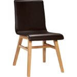 PLY III Leather chair with oak legs - Image 2