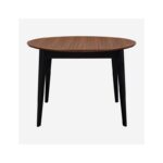 MODER round table with extension black