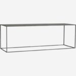 UTYL coffee table metal black 120x40cm