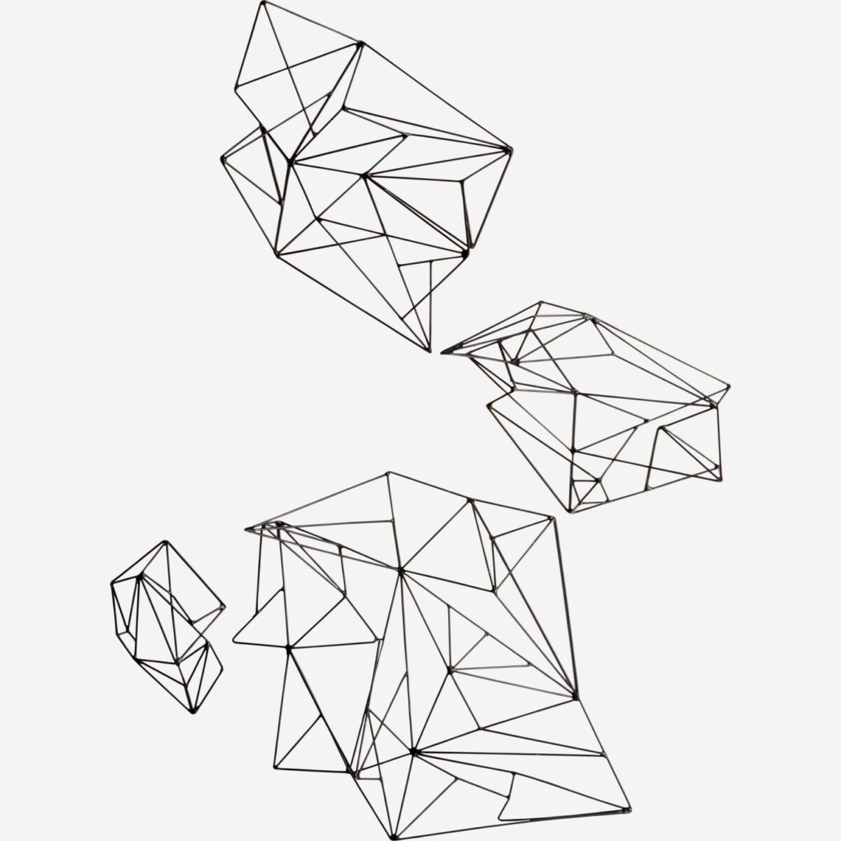 Abstract black metallic wall decoration - Image 2