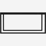 Olik Rectangular coffee table with marble top - Black - Image 3