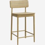 PIPPA Ψηλή καρέκλα μπαρ από οξιά – Ανοιχτόχρωμο ξύλο - Image 5