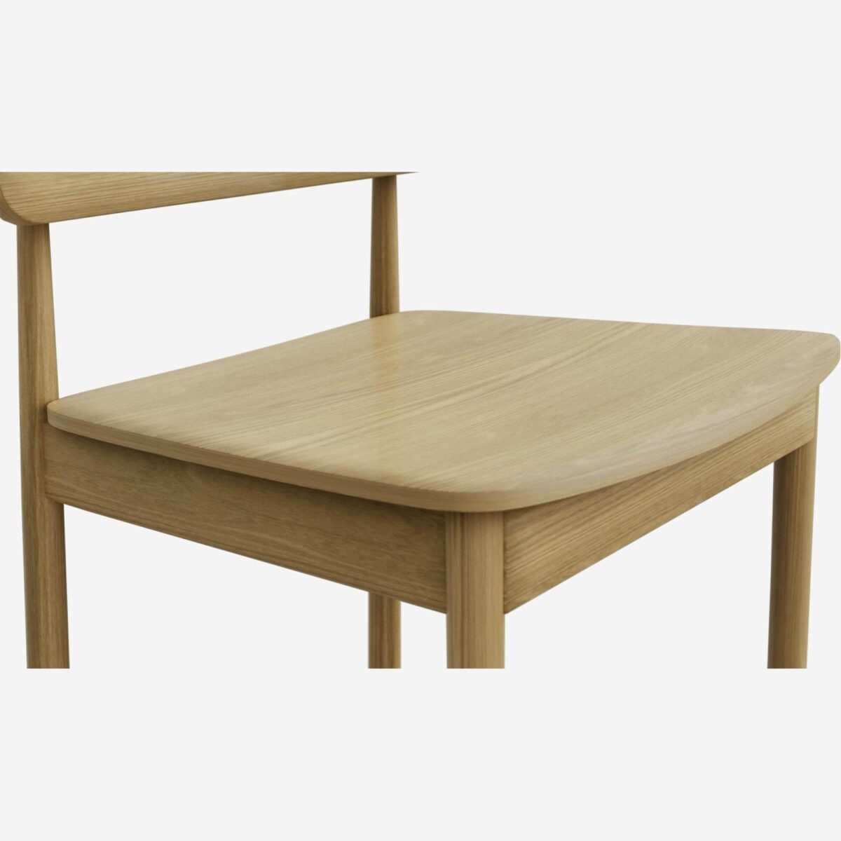 PIPPA Ψηλή καρέκλα μπαρ από οξιά – Ανοιχτόχρωμο ξύλο - Image 3