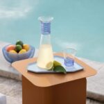 Upie Glass carafe - 1.1 L - Blue - Design by Chloe Le Cam - Image 4