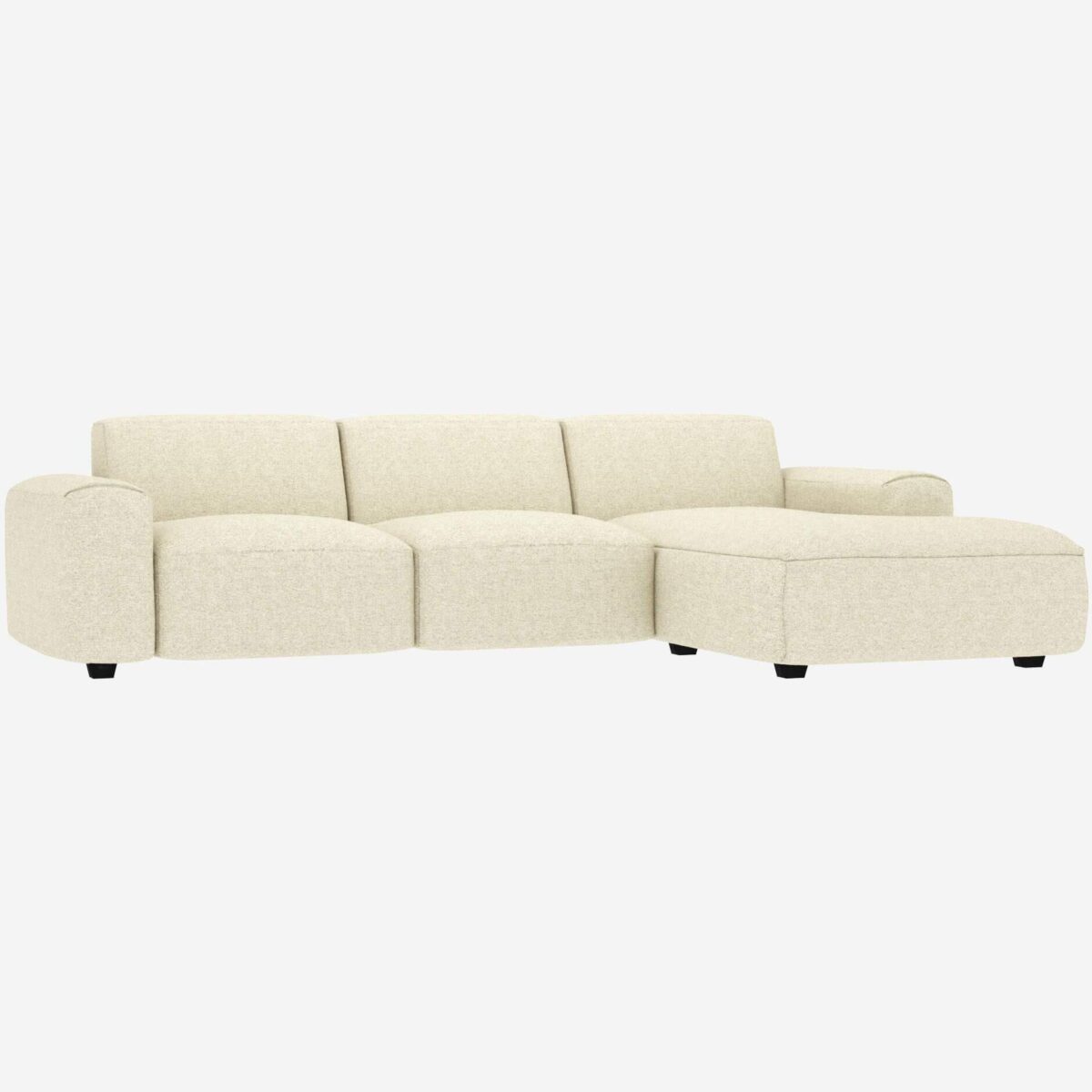 POSADA 3-seat sofa with right corner in Venezia fabric - Off White - Image 2