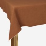 Linen Λινό τραπεζομάντιλο - 150 x 250 cm - Καραμελένιο καφέ
