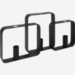 Alexy Metal candle holder - 39 x 6 x 19 cm - Black