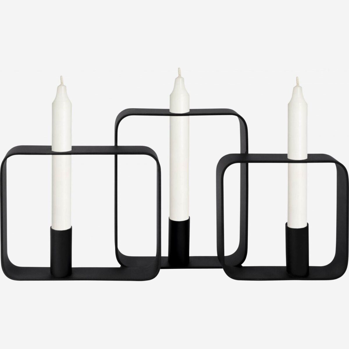 Alexy Μεταλλικό κηροπήγιο - 39 x 6 x 19 cm - Μαύρο - Image 3