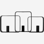 Alexy Μεταλλικό κηροπήγιο - 39 x 6 x 19 cm - Μαύρο - Image 4