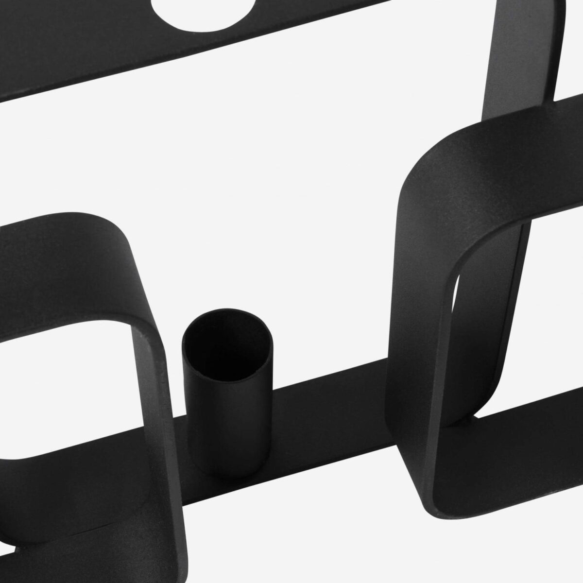 Alexy Μεταλλικό κηροπήγιο - 39 x 6 x 19 cm - Μαύρο - Image 5