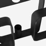 Alexy Μεταλλικό κηροπήγιο - 39 x 6 x 19 cm - Μαύρο - Image 5