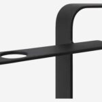 Alexy Μεταλλικό κηροπήγιο - 39 x 6 x 19 cm - Μαύρο - Image 6