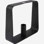 Alexy Metal candle holder - 20 x 5 x 16 cm - Black