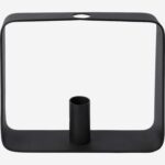 Alexy Metal candle holder - 20 x 5 x 16 cm - Black - Image 2