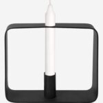 Alexy Metal candle holder - 20 x 5 x 16 cm - Black - Image 3