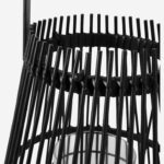 Aurelie Bamboo lantern - 26 x 40 cm - Black - Image 5