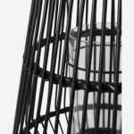 Aurelie Bamboo lantern - 26 x 40 cm - Black - Image 7