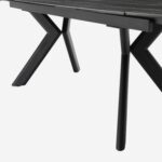Ganty Extendable Oval Ceramic Table - Matt Black - Image 3
