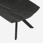 Ganty Extendable Oval Ceramic Table - Matt Black - Image 5