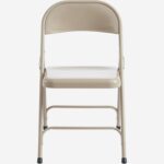 Macadam  Λακαρισμένη ατσάλινη πτυσσόμενη καρέκλα - Sable