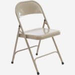 Macadam  Λακαρισμένη ατσάλινη πτυσσόμενη καρέκλα - Sable - Image 2