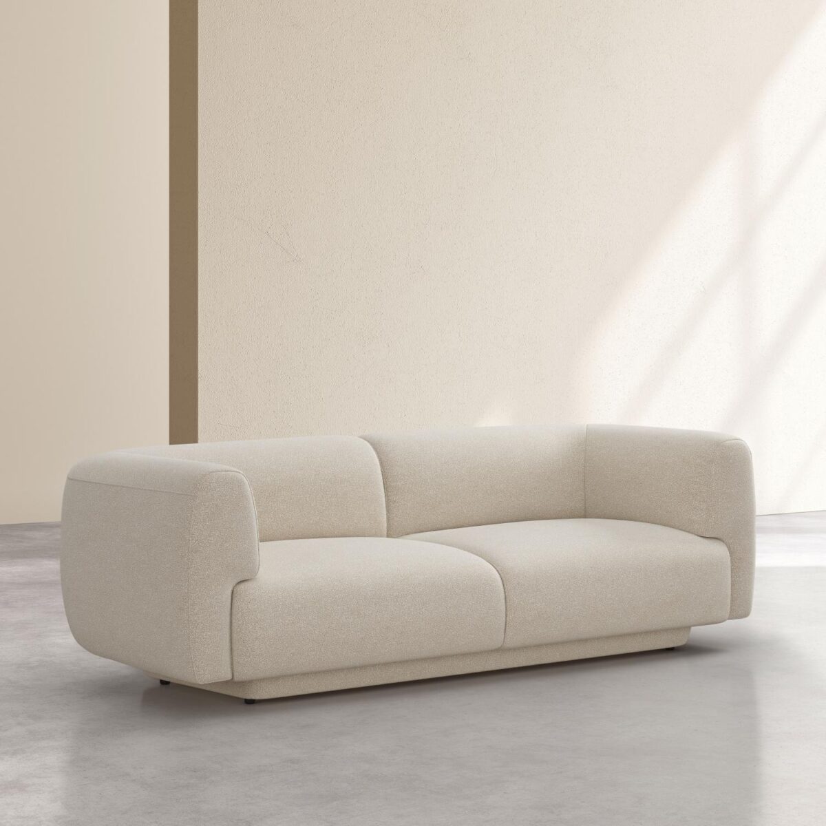 Austin Καναπές 3θέσιος με ύφασμα - Βανίλια μπεζ - Design by Federica Francini - Image 4