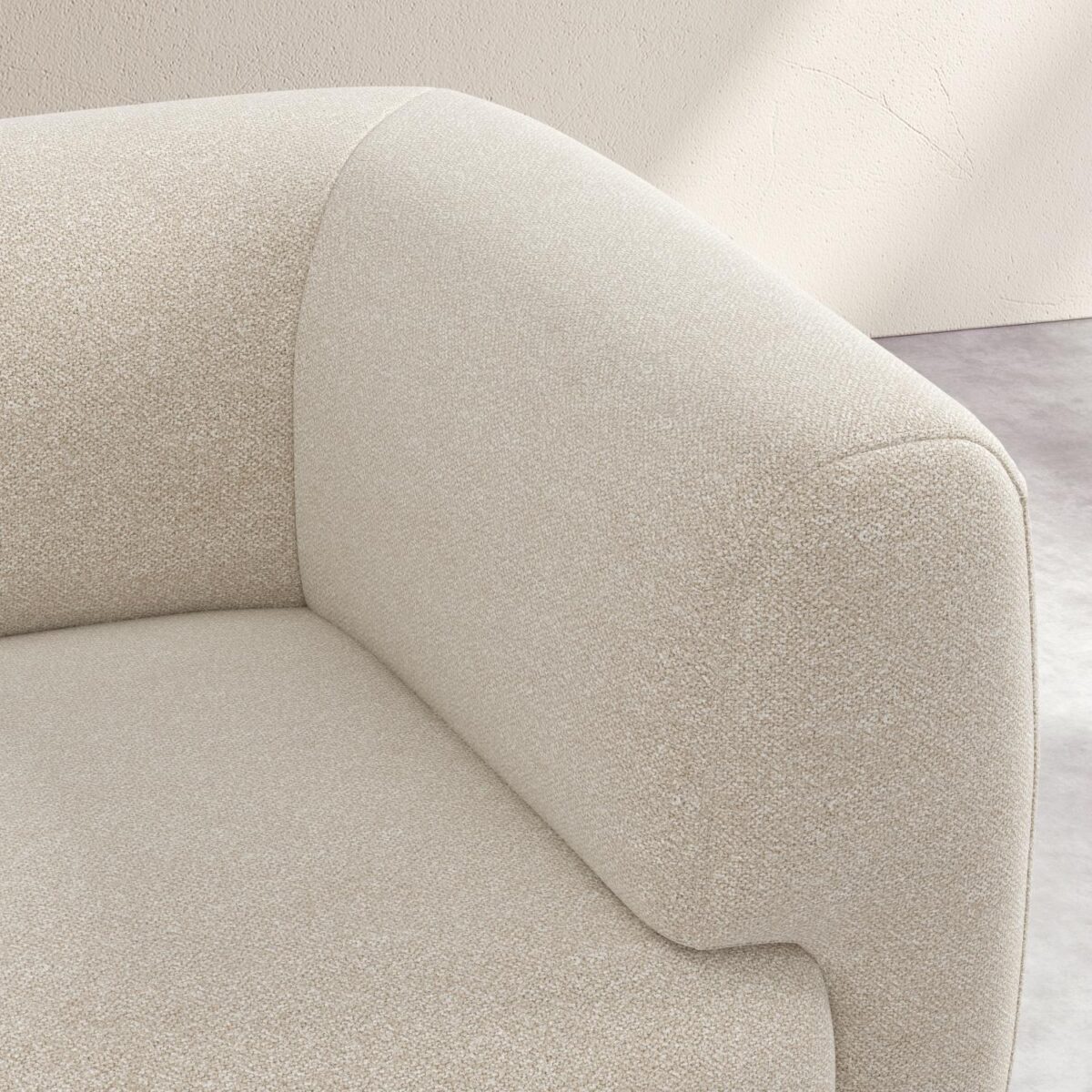 Austin Καναπές 3θέσιος με ύφασμα - Βανίλια μπεζ - Design by Federica Francini - Image 5