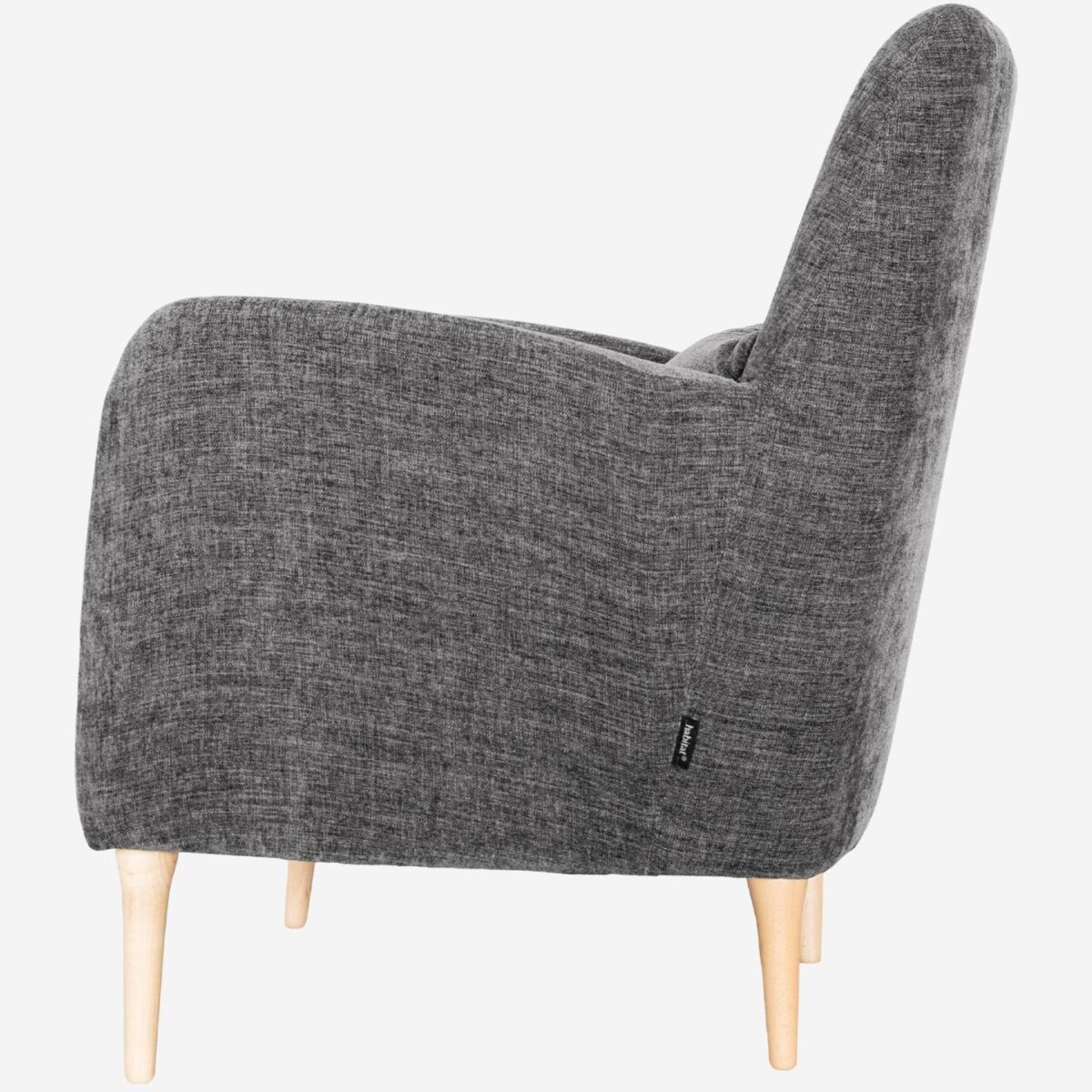Antoine Fabric armchair - Pebble gray - Design by James Patterson - Image 4