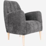 Antoine Fabric armchair - Pebble gray - Design by James Patterson - Image 5