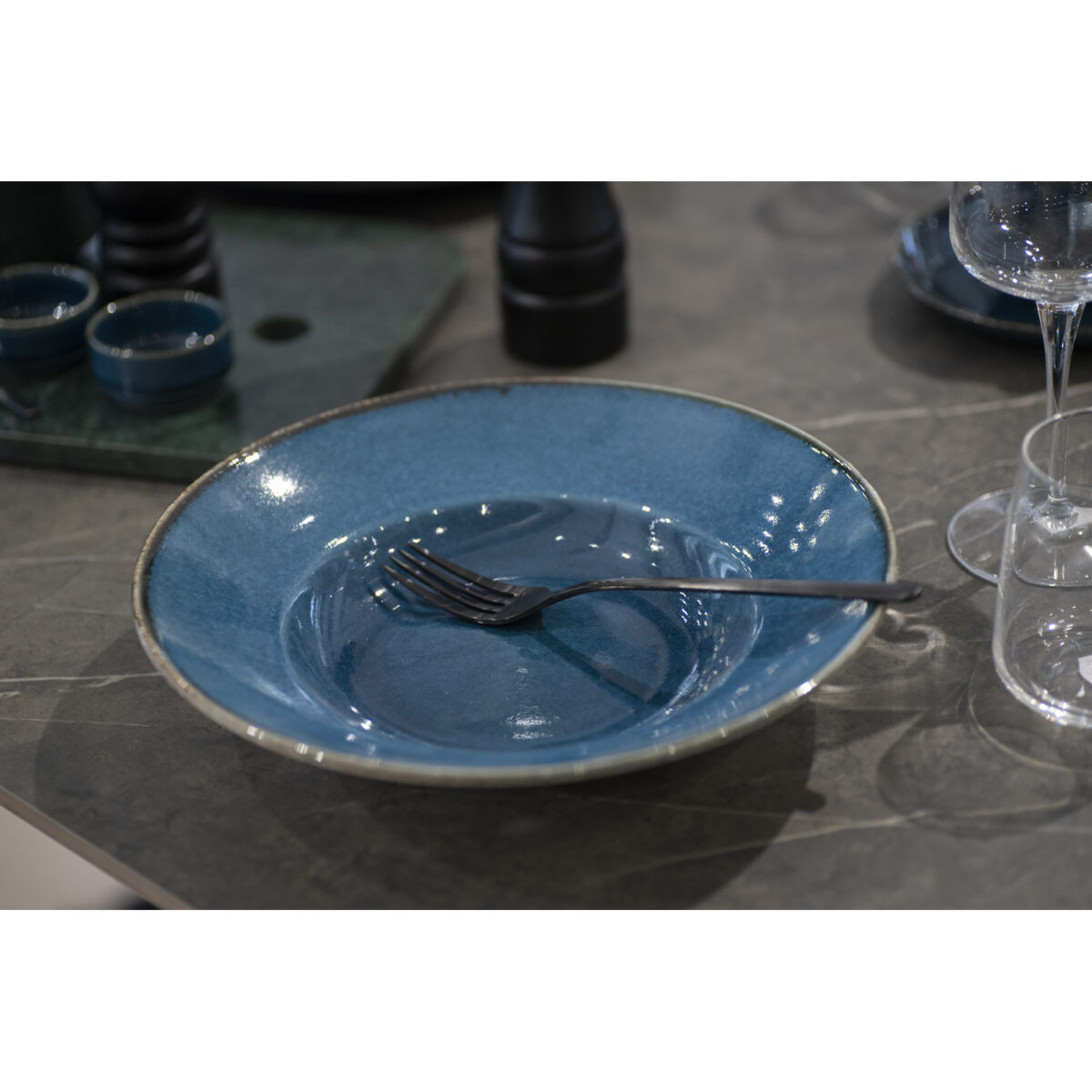 Sicily pasta plate 26cm blue - Image 3